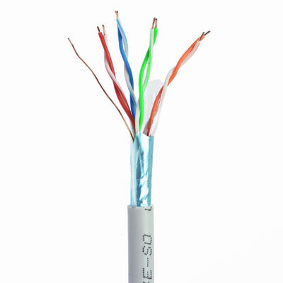 UL FTP Ethernet Cat5e Lan Cable 24AWG BC 0.5mm PVC Jacket 4 Pairs 305m