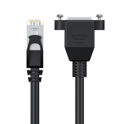کابل افزودنی Cat6 بادوام، کابل وصله شبکه نر به ماده اتصال دهنده RJ45
