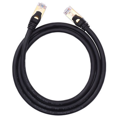 10 گیگابیت Cat6a شیلددار وصله کابل STP RJ45 100W PoE Stable