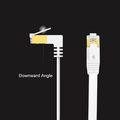 کابل اترنت تخت Cat6 سفید پایدار، سیم اترنت گیگابیتی کاربردی