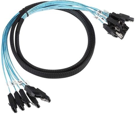 کابل مهار سیم شکاف زن 6 گیگابیت بر ثانیه SATA III HDD 7pin تا 7pin برای سرور