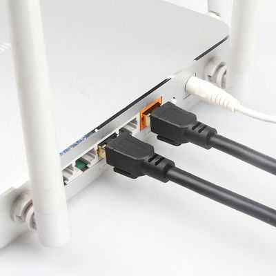 OEM Gigabit Ethernet Cat8 Patch Cable S/FTP 40Gbps 2000MHZ عملی