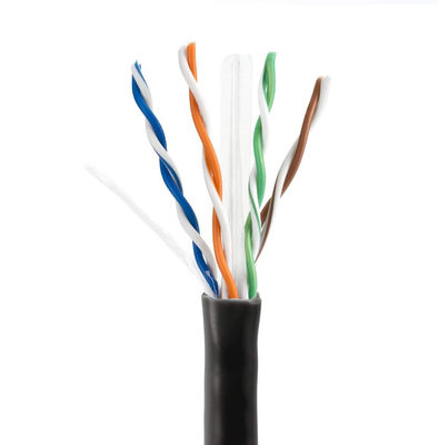 23AWG Practical Cat6 Lan Cable BC 0.57 UTP PVC ژاکت 4 جفت 305 متر