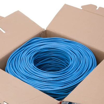 23AWG Practical Cat6 Lan Cable BC 0.57 UTP PVC ژاکت 4 جفت 305 متر