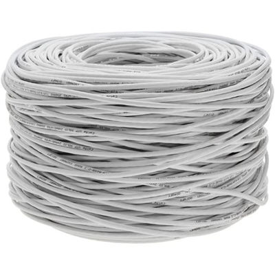 کابل اترنت ODM Cat6a 24AWG CCA، ژاکت پی وی سی 305 متر 1000 فوت 10 گیگابیت بر ثانیه