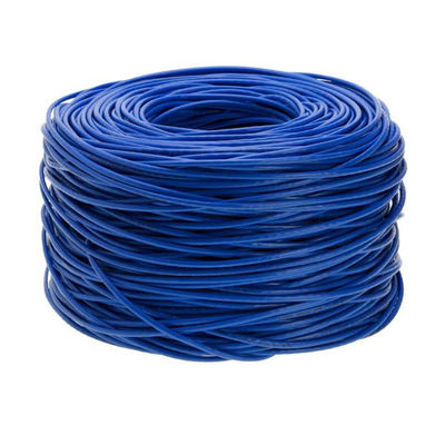 کابل اترنت ODM Cat6a 24AWG CCA، ژاکت پی وی سی 305 متر 1000 فوت 10 گیگابیت بر ثانیه