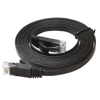 کابل اترنت مسی ثابت و تخت، بسیار نازک Cat 6 با RJ45 8P8C