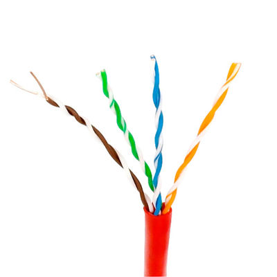 کابل Cat5e کم دود 24AWG LSZH، کابل خارجی Cat5e صفر هالوژن 305 متر