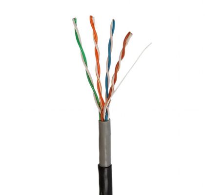 UTP CCA Cat5e Lan طول کابل 305 متر ژاکت دوبل برای خارجی