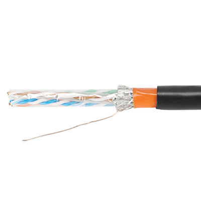 کابل شبکه 23AWG Cat5e در فضای باز Cat6 Cat6A Cat7 Cat7A با ژاکت PVC