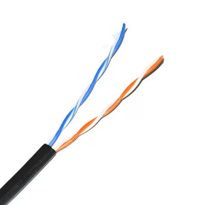 2 جفت کابل خارجی Cat5e 24AWG 1000 فوت، کابل شبکه داخلی Cat5e سرعت