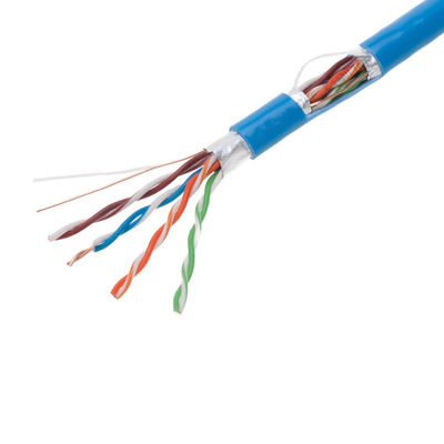 کابل FTP CAT6 آبی 0.57 میلی متری، کابل Cat6 مس خالص عملی