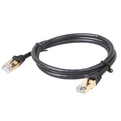 پچ کابل کامپیوتر 1000 مگابیت بر ثانیه Cat 6 , پچ کورد مس خالص 24AWG RJ45 Cat 6