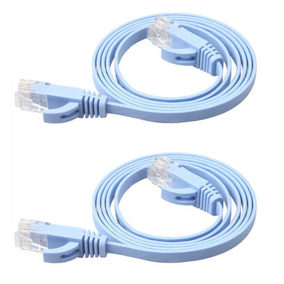 Flat Cat8 Cat7 Cat6 Patch Cord 1Gbps Solid High Speed ​​for Computer