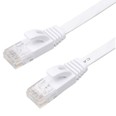 مودم Cat6 Solid Flat Patch Cable High Speed ​​30 AWG With Clips