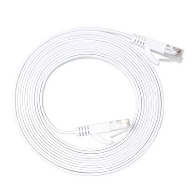 مودم Cat6 Solid Flat Patch Cable High Speed ​​30 AWG With Clips