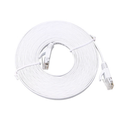 مودم Cat6 Solid Flat Patch Cable High Speed ​​30 AWG With Clips