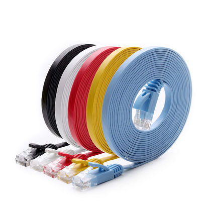 پچ کورد باریک تخت Cat6a با سرعت بالا گیگابیت کاربردی
