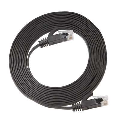 پچ کورد باریک تخت Cat6a با سرعت بالا گیگابیت کاربردی