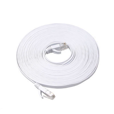پچ کورد باریک تخت Cat6a با سرعت بالا گیگابیت کاربردی