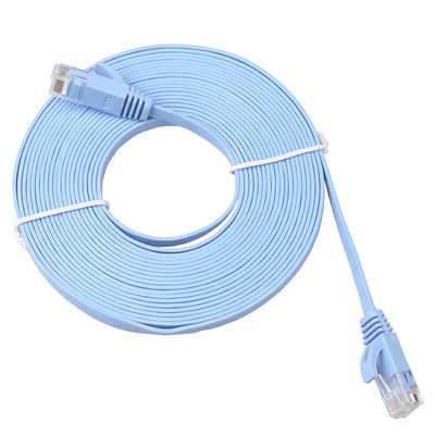 پچ کورد باریک تخت Cat6a با سرعت بالا گیگابیت کاربردی