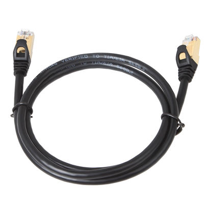 10 گیگابیت Cat6a شیلددار وصله کابل STP RJ45 100W PoE Stable