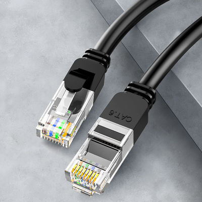 OEM 24AWG Cat6 Lan Cable Patch Cord BC7 0.2 UTP PVC ژاکت با کانکتور RJ45