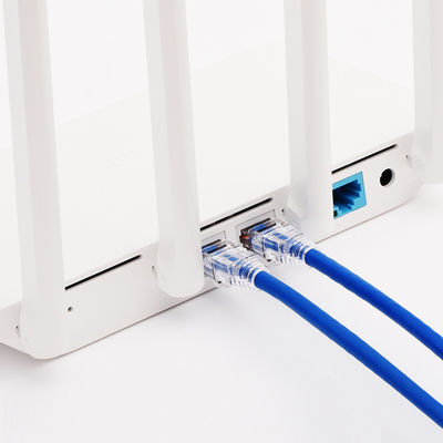 کابل اترنت Cat6 100 واتی PoE+ RJ45، کابل اترنت گیگابیتی آبی Cat6