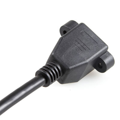 کابل اترنت محافظ پایدار Cat 6a، کابل افزودنی RJ45 با پایه پنل پیچ