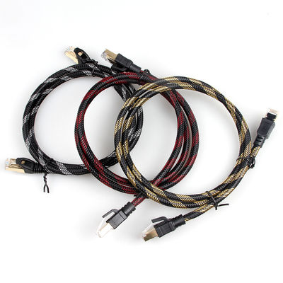 کابل شبکه S/FTP BC با محافظ نایلونی Cat7 شبکه با اتصال RJ45