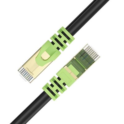 ROHS 26AWG Outdoor Cat 7 Ethernet Cable RJ45 سرعت انتقال 10Gbps