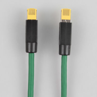 کابل صنعتی Cat6 کاربردی، کابل SFTP گرین Cat 6a با انعطاف پذیری بالا