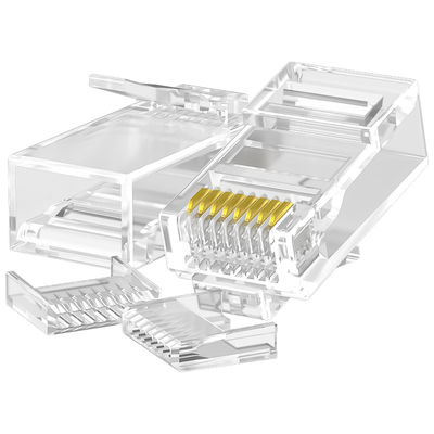 کانکتور RJ45 Cat6 کامپیوتر بادوام، کانکتور UTP محافظ CAT6 8P8C
