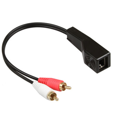 سیگنال صوتی RCA 3.5 میلی متر کابل استریو قرمز سفید رنگ مناسب Cat5 Cat6 Cat7 Cat8