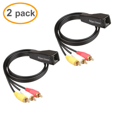 کابل پسوند صوتی RCA پایدار زن 3، آداپتور چند منظوره RCA به RJ45