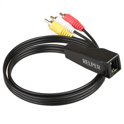 کابل پسوند صوتی RCA پایدار زن 3، آداپتور چند منظوره RCA به RJ45