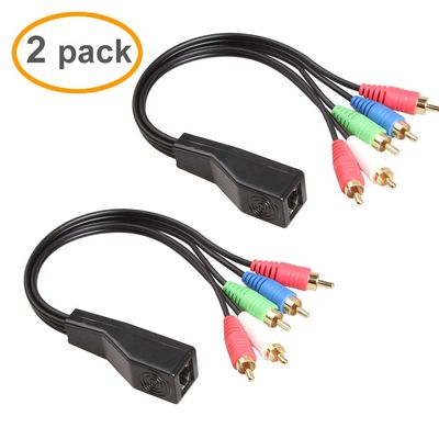 مجموعه سیم سفارشی RCA به RJ45 با توسعه دهنده Cat5 Cat6 استریو صوتی