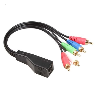 مجموعه سیم سفارشی RCA به RJ45 با توسعه دهنده Cat5 Cat6 استریو صوتی