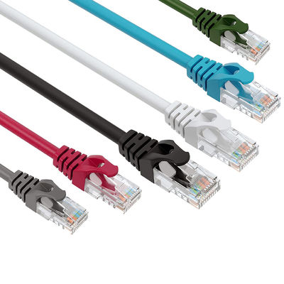 پچ کورد UTP Cat 6 گرد 3 تا 100 متر، وصله کابل اترنت Cat 6 کاربردی
