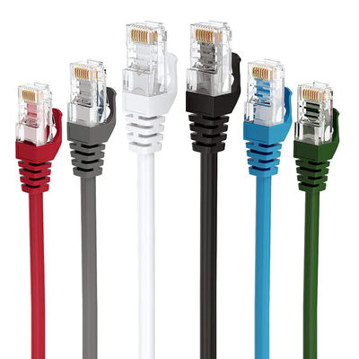 پچ کورد UTP Cat 6 گرد 3 تا 100 متر، وصله کابل اترنت Cat 6 کاربردی