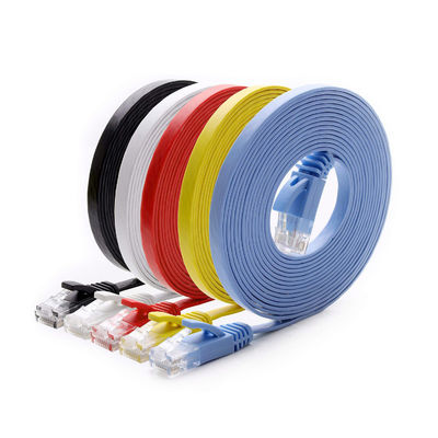 وصله کابل های تخت فوق باریک Cat6 چند منظوره با RJ45 8P8C