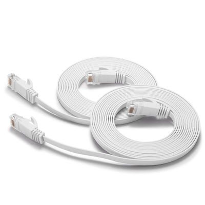 وصله کابل های تخت فوق باریک Cat6 چند منظوره با RJ45 8P8C