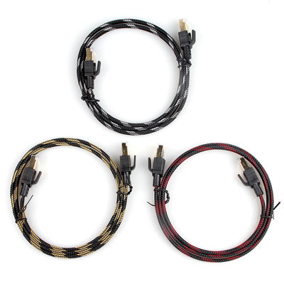 پچ بند نایلون بافته Cat7 ضد آب و سرعت بالا 10 گیگابیت بر ثانیه