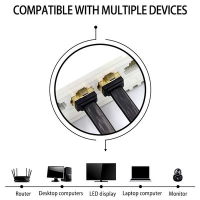 ژاکت فوق نازک RJ45 Cat7 پچ بند ناف شبکه تخت Cat5e CAT6 LSZH
