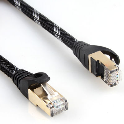 کابل شبکه بافته شده 10 گیگابیت بر ثانیه، کابل RJ45 Cat 7 برای اترنت گیگابیتی