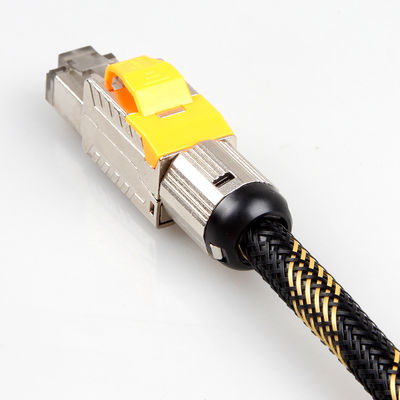 سیم اترنت Solid Cat 8 دو محافظ، کابل شبکه S/FTP 22AWG 40 گیگابیت