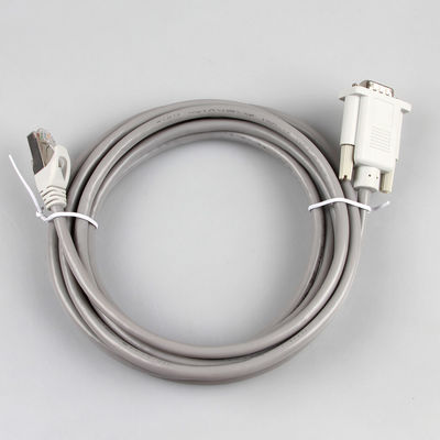 دسته سیم اترنت صنعتی CAT5E 26AWG 8P8C RJ45 به رنگ خاکستری ماده DB9
