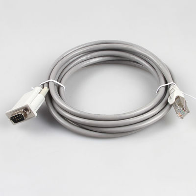 دسته سیم اترنت صنعتی CAT5E 26AWG 8P8C RJ45 به رنگ خاکستری ماده DB9
