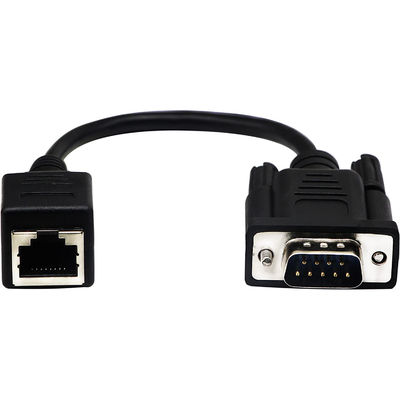 کابل Cat5 Cat6 RJ45 به RS232، مجموعه کابل اترنت صنعتی 9 پین DB9