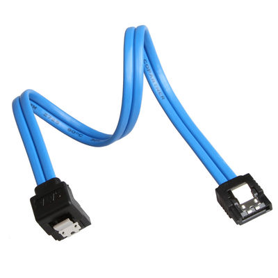 کابل آبی کاربردی SATA 3 6 گیگابایت S با قفل قفل مستقیم تا دوشاخه 90 درجه